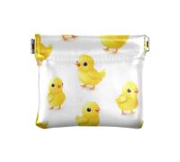 Cartone animato Carino Giallo Pollo Delle Donne Piccolo Cuoio Della Moneta Del Raccoglitore Impermeabile, Pollo giallo carino cartone animato, 1 size, Stampa artistica