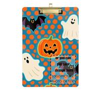 Cartone animato Carino Halloween Dots Personalizza Appunti con Cartella Acrilico Carino per Allenatori Medico Classroom Dimensioni 9 x 12
