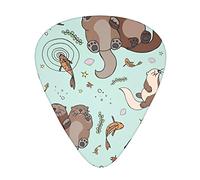 Cartone animato carino lontra plettri per chitarra - accessori per chitarra - plettri per chitarra acustica chitarra elettrica basso per uomo donna chitarrista professionale musicisti e principianti