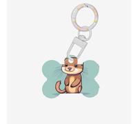 Cartone animato carino lontre stampa Dog Tag a forma di osso a doppia faccia modello Dog ID tag a forma di osso Tag per animali domestici Tag collare per cani
