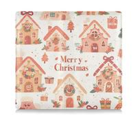 Cartone animato Carino Marrone Casa di Natale In Pelle Assicurazione Auto e titolare della carta di registrazione Automobile Portafoglio Caso Organizzatore per Documenti, Carte, Licenza