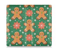 Cartone animato carino marrone Merry Christmas Gingerbread Premium in pelle Toursuit auto registratore e titolare della carta di assicurazione Prefetto Car Essentials Portafoglio per documenti