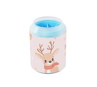 Cartone animato Carino Marrone Natale Cervo Fungo Portatile Cane Pulitore Rondella e Massaggiatore Spazzola in Silicone Piedi Morbidi Pulizia Macchina Pulisce Delicatamente Le Zampe Dopo Le