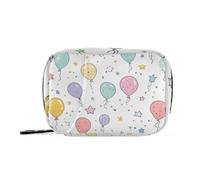 Cartone animato carino palloncini colorati medicina borse per le donne con scomparti staccabili attaccabile pillola organizzatore mensile per borsa