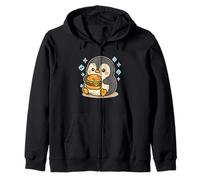 Cartone Animato Carino Pinguino Hamburger Felpa con Cappuccio