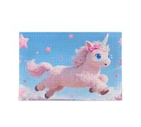 Cartone animato Carino Unicorni Rosa Puzzle Piecing Puzzle per Adulti Intrattenimento e Intelligenza Hard Brain Games Regali per papà, mamma Puzzle per Adulti 1000 Piecing