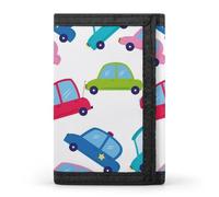Cartone animato Cars Trifold Portafogli con Porta Soldi Porta Carte di Credito 8 Slot Portachiavi Finestra Foto per Uomo Donna, Stile 32., Taglia unica, Per tutte le stagioni