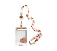 Cartone animato Carte Con Collo Cordino Protezione Identità Doppia Custodia Laterale Con Rotolo di Distintivo Retrattile Custodia Portatile ID