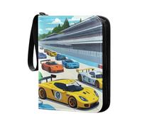 Cartone animato Colorful Racing baseball titolare titolare della carta del raccoglitore foto con doppio lato maniche rimovibili collezionisti per 400+carte