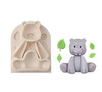 Cartone animato coniglio elefante in silicone stampo fondente stampo torta al cioccolato decorazione resina epossidica stampo sapone da forno animale