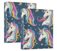 Cartone animato da 3,8 cm con unicorni da sogno | Confezione da 1/2 raccoglitori assortiti con copertina rigida