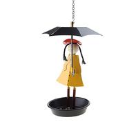 Cartone animato decorativo Dolce Birdfeeder Outdoor Uccello Alimentazione Accessori Facile Installazione Metallo Durevole Mangiatoia per uccelli Per Giardino