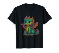 Cartone Animato Del Drago Del Bambino Carino Maglietta