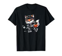 Cartone animato del giocatore di hockey su ghiaccio di Chibi Maglietta