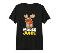 Cartone Animato di Succo di Alce Luminoso e Allegro Maglietta Premium