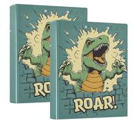 Cartone animato Dino 1 e 1 pollice Notebook Raccoglitori Anelli Rotondi con Appunti 1/2 Confezioni Raccoglitori Assortiti Copertina Rigida