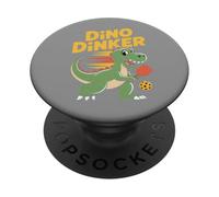 Cartone animato Dino Dinker Pickleball PopSockets PopGrip Adesivo