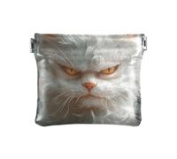 Cartone animato Divertente Angora Turco Gatti Rabbia Donne Piccolo Portafoglio in Pelle Portacarte Portatile Organizzatori Per Le Donne Donne, Cartone Animato Divertente Turco Angora Gatti Ruria, 1