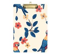 Cartone animato divertente ara neutro A4 portablocco per ragazzi resistente alle intemperie in plastica per donne legali allenatori di basket dimensioni 9 x 12