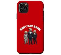 Cartone animato divertente per matrimoni suricati: sposo e testimoni dello sposo Custodia per iPhone 11 Pro Max