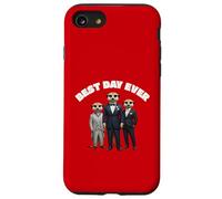 Cartone animato divertente per matrimoni suricati: sposo e testimoni dello sposo Custodia per iPhone SE (2020) / 7/8