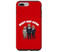 Cartone animato divertente per matrimoni suricati: sposo e testimoni dello sposo Custodia per iPhone 7 Plus/8 Plus