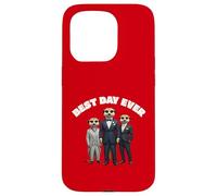 Cartone animato divertente per matrimoni suricati: sposo e testimoni dello sposo Custodia per iPhone 15 Pro