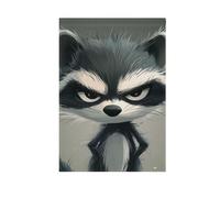 Cartone animato Divertente Raccoon Rabbia bandiere all'aperto doppia faccia banner di Pasqua per la decorazione del giardino 28x40 doppia faccia