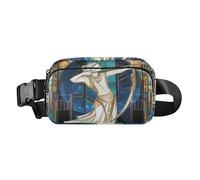 Cartone animato dolce fata verde salvia elegante marsupio borsa a tracolla per donne uomini mini borsa da cintura per viaggio, Tarocchi arcieri Sagittario etereo, 1 size