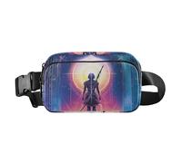 Cartone animato dolce fata verde salvia elegante marsupio borsa a tracolla per donne uomini mini borsa da cintura per viaggio, Tarocchi del Sagittario incandescente, 1 size