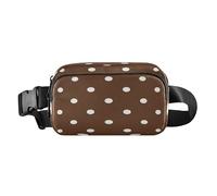 Cartone animato Dot Brown Trendy Running Belt Bag Marsupio per piccoli uomini d'affari Resistente all'acqua con Cinghia Regolabile per Viaggi Corsa Escursionismo bolsas de cintura para mujer