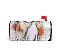 Cartone animato estetico cane pittura decorativa copertura cassetta postale per il ringraziamento carino giorno di San Patrizio copertura cassetta postale dimensioni standard para buzon