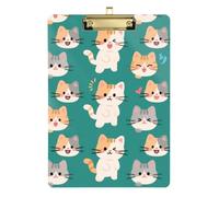 Cartone animato fresco e colorato gatti A4 terapia fisica Appunti Appunti Acrilico Stampato Carino per 5 ° Grado Classroom Essentials per insegnanti Dimensioni 9 x 12