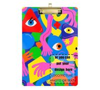 Cartone animato fresco e colorato Graffiti Personalizza Cartella Appunti Plastica per Legale Donne Allenatori di Basket Dimensione 9 x 12