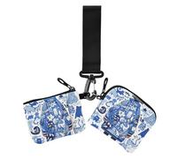 Cartone animato Gattino Felice Land Donne Cambiamento Portafoglio Custodie Carino Moda Cerniera Portamonete Portafoglio con Tasca con Cerniera per Lady 2 Pz, Cartone animato Gattino Terra felice, 1