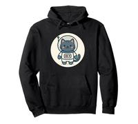 Cartone Animato Gatto Astronauta Kawaii Felpa con Cappuccio