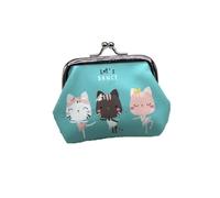 Cartone animato Gatto Moneta Borse Donne Mini Portafogli Bambini Frizione Borse di Soldi Sacchetto Femminile Hasp Cambiare Borsa Carino Ragazze Zero, 02, Taglia unica