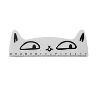 Cartone animato Gatto righello in legno bello design creativo dei cartoni animati righello diritto righello righello regalo cancelleria per bambini scuola forniture per ufficio bianco 16 x 6 cm / 6,30