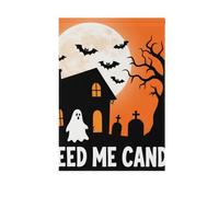 Cartone animato Halloween Feed Me Candy all'aperto giardino bandiere Pasqua banner per la decorazione del patio 28x40 doppia faccia