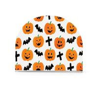 Cartone animato Halloween Jack-o'-lanterns Croci e pipistrelli Portatovaglioli da cocktail acrilico per bagno, ristorante portatovaglioli autoportante per feste decorazioni per la casa per cocktail in