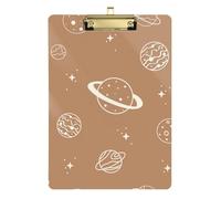 Cartone animato Khaki Planet Medical portablocco trasparente per classe di quinta elementare essenziale per insegnanti dimensioni 9 x 12