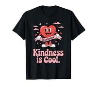 Cartone animato Kindness is Cool Heart con scarpe da ginnastica e motivo amore Maglietta