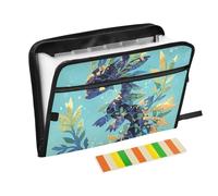 Cartone animato Leafy Sea Dragon Carino Multi Tasca Cartella 13 Tasche A4 Formato Lettera con Chiusura a Cerniera per Ufficio Espansione File Organizer carpeta de