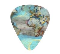 Cartone animato mappa del mondo pagaie chitarra, basso, chitarra elettrica o Hawaii quattro corde (12 confezioni, sottile, medio, pesante)