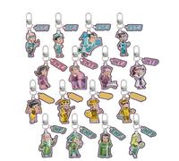 Cartone animato MBTI Carattere Acrilico Portachiavi Pendente Creativo Auricolare Caso Ciondolo Novità Zaino Decorazione Accessori