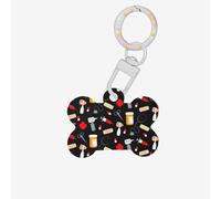 Cartone animato Medicina Modello Stampa Carino Acrilico Cani Tag Doppio Lato Osso Shap ID Tag con Portachiavi per Pet Artigianato Decorazioni