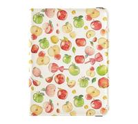 Cartone animato mele gommose caramelle dolci in pelle porta passaporto portafoglio grande capacità denaro e porta carte per gli uomini viaggio d'affari