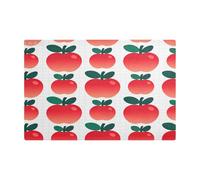 Cartone animato mele rosse tappetini da caffè in pelle per caffè ad assorbimento rapido tappetino per macchina da caffè controsoffitto per macchina da caffè