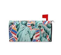 Cartone animato Moda Statua della Libertà Postale Copertura per Pasqua Carino Natale Postale Coperture Magnetiche 52,8x64,5 cm Cover para buzon