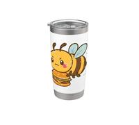 Cartone animato occupato Bee Burger Bicchiere termico in acciaio inox doppia parete